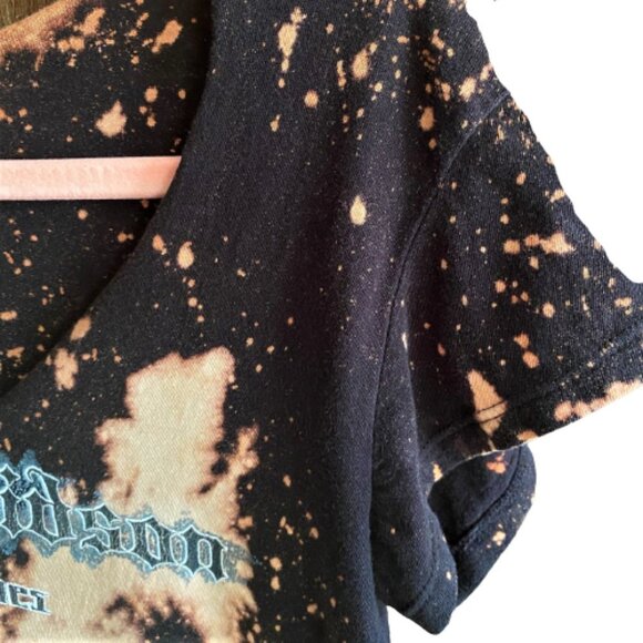 2/$40 Vintage Harley-Davidson distressed bleached tie dye graphic tee T shirt - Picture 4 of 13